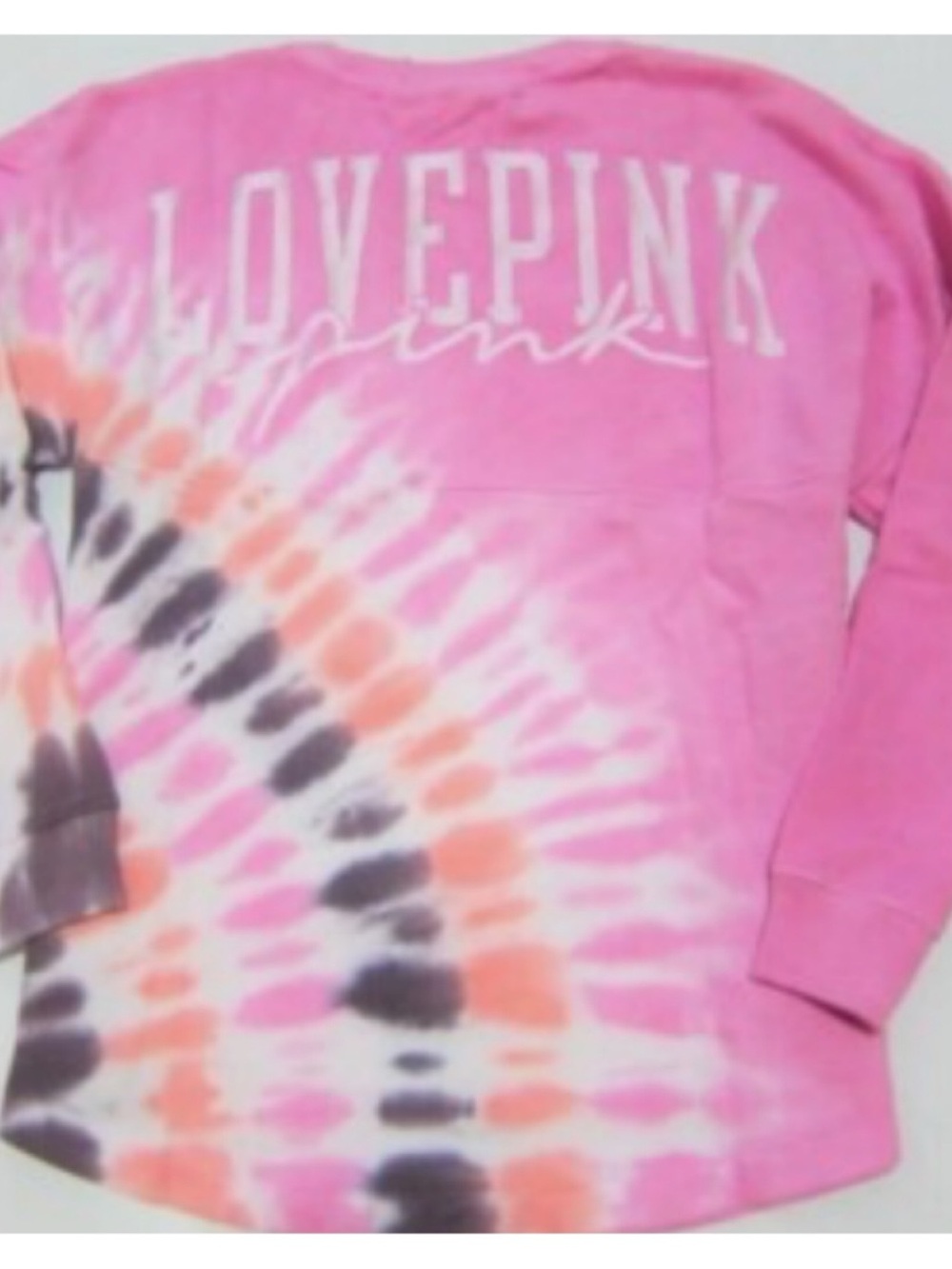 🚩 PINK Victoria’s Secret Varsity Crew XL Sweatshirt XL Shirt Great Condition - Picture 3 of 5